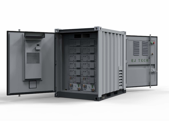 RJ TECH BESS 215kwh Battery Container System 100KW Hybrid Inverter with 130KW MPPT